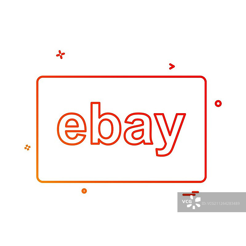 Ebay卡片设计矢量图图片素材