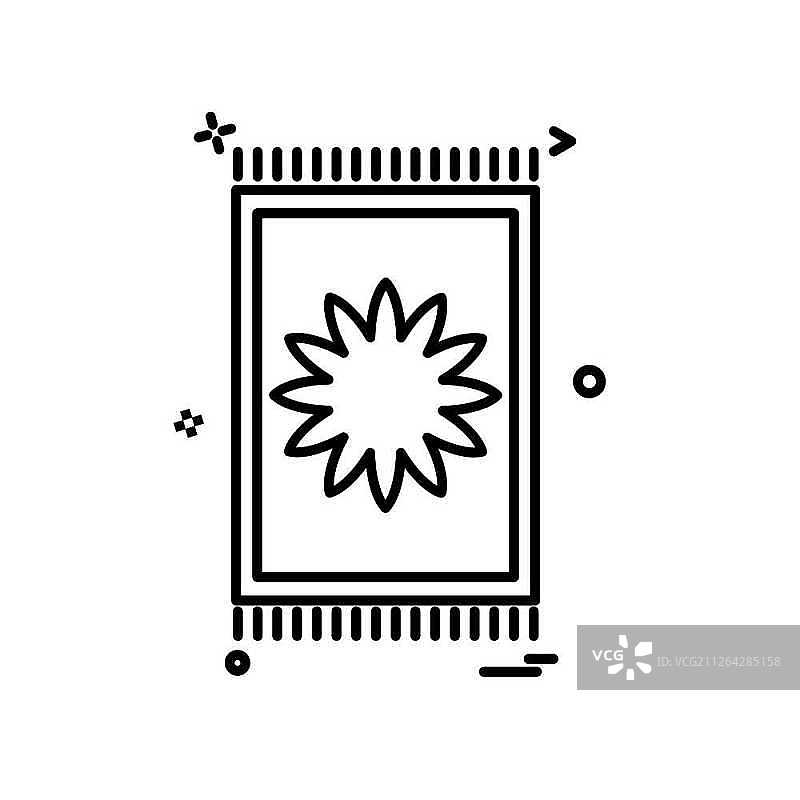 祈祷垫图标设计矢量图图片素材