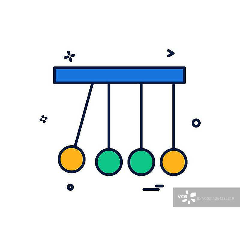 摆钟图标设计矢量图图片素材