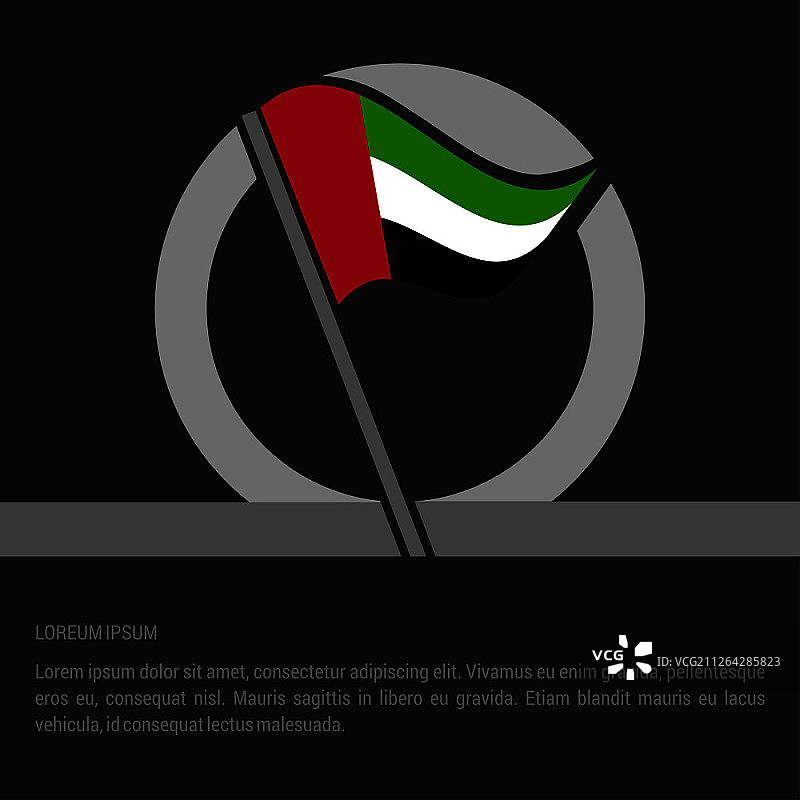 创意设计的国家旗帜矢量图片素材