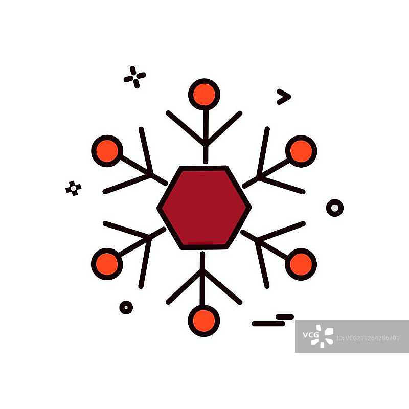 雪花图标设计矢量图图片素材