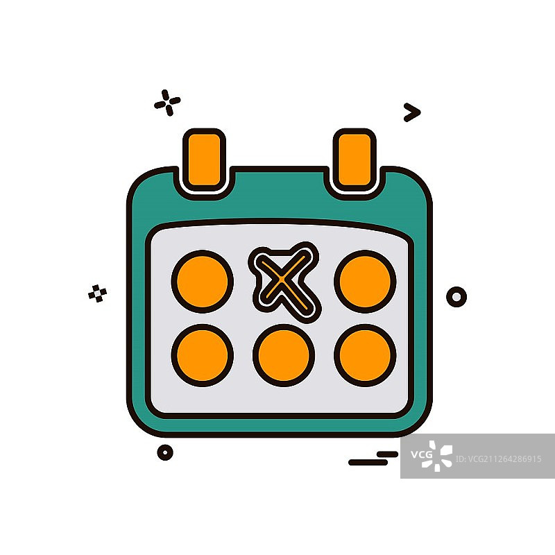 日历图标设计矢量图片素材