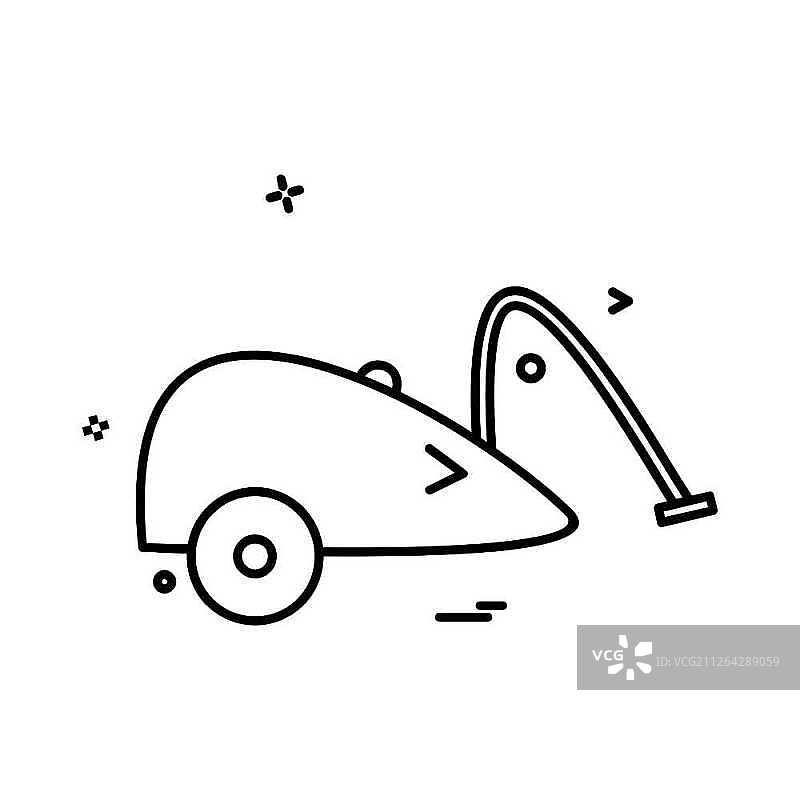 真空吸尘器图标设计矢量图片素材