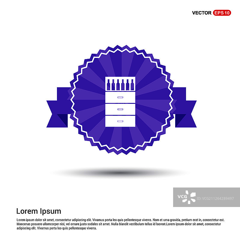 酒吧吧台上瓶子图标紫色banner图片素材