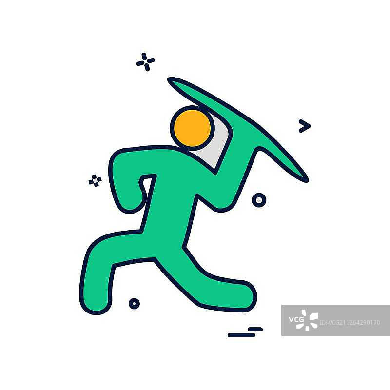 投掷图标设计矢量图片素材