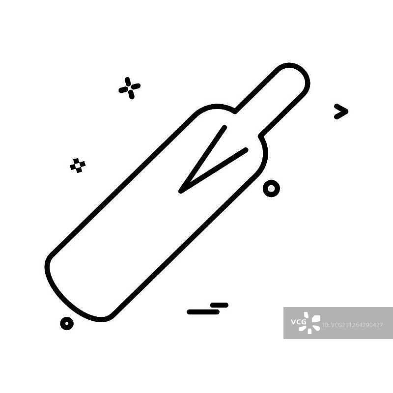 板球图标设计矢量图图片素材