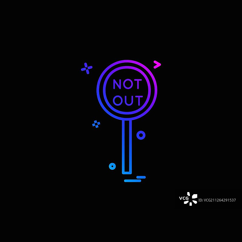 板球裁判未出局判决图标矢量设计图片素材