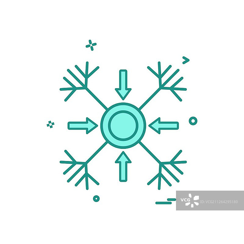 雪花图标设计矢量图图片素材