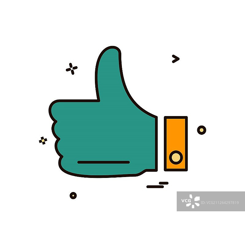 点赞图标设计矢量图片素材