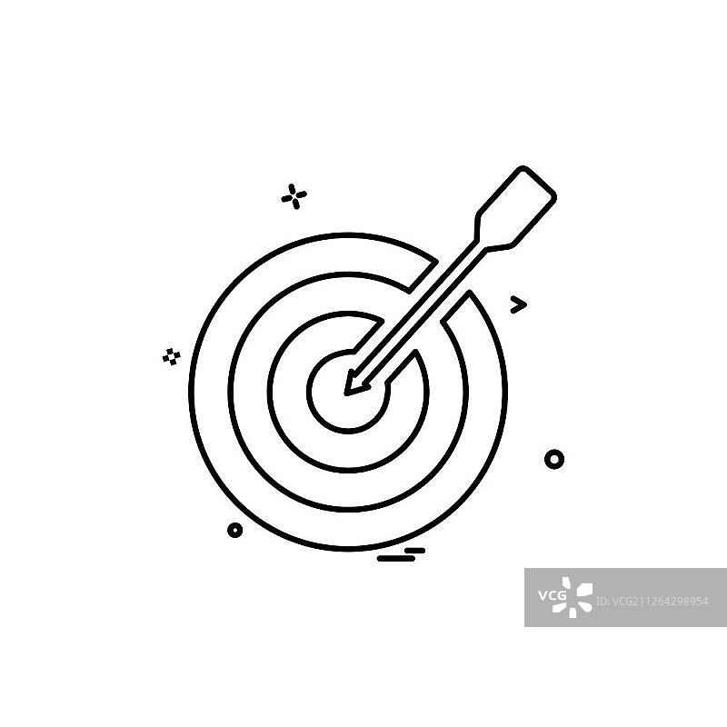 飞镖游戏图标设计矢量图片素材