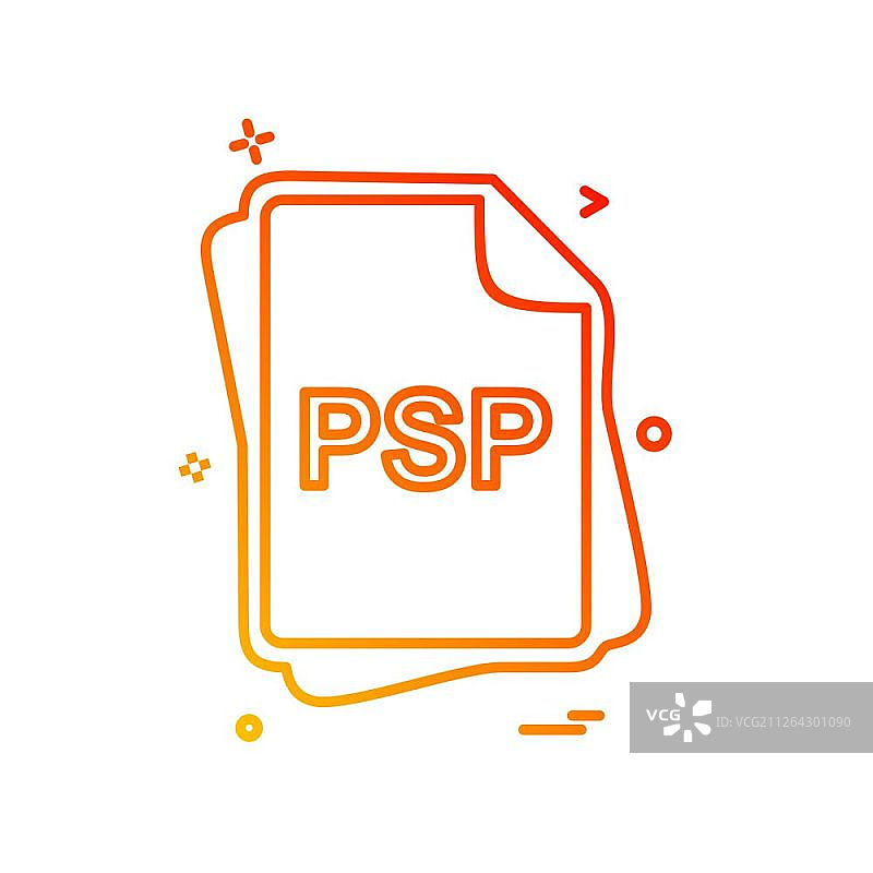PSP文件类型图标设计矢量图图片素材