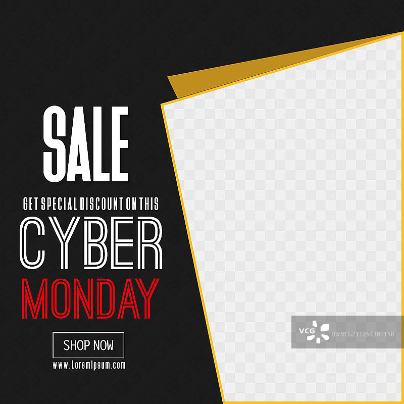 网络星期一促销卡片设计矢量素材图片素材