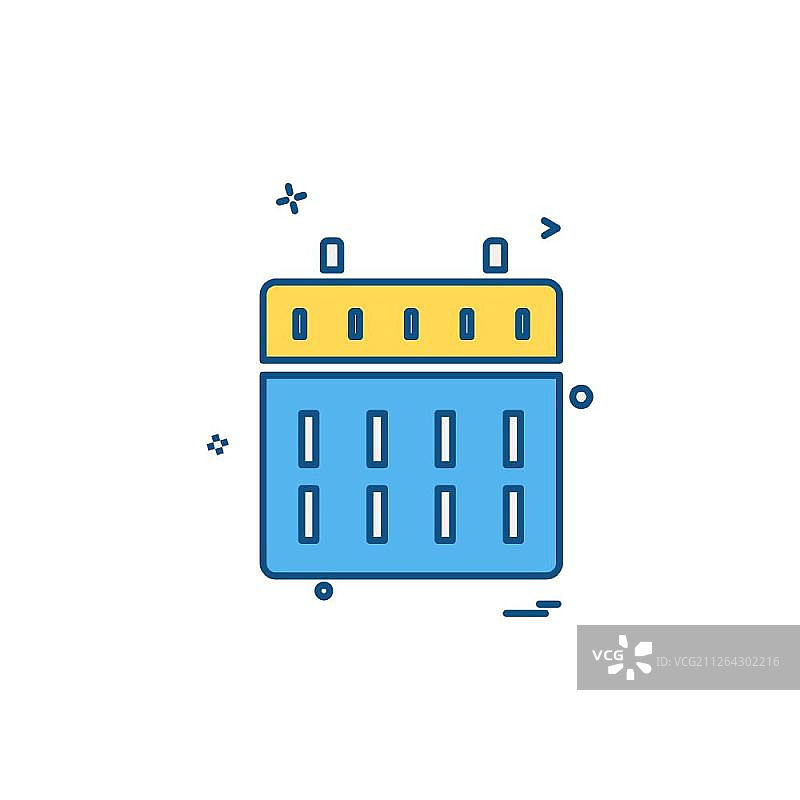 日历图标设计矢量图片素材