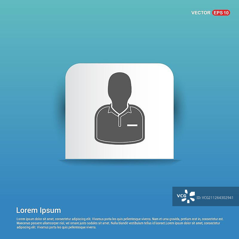 足球裁判图标 - 蓝色贴纸按钮图片素材