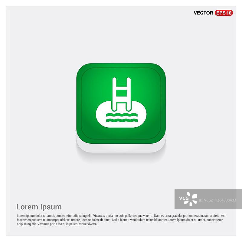 室内游泳池图标图片素材