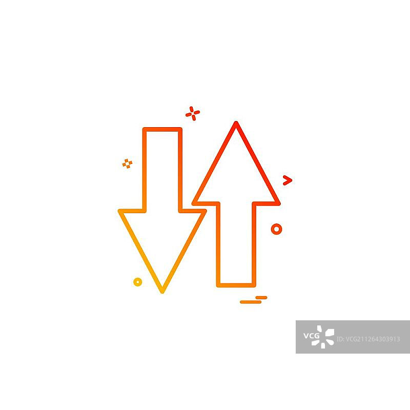 单行道箭头标志图标矢量设计图片素材