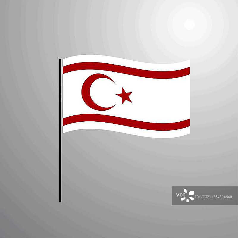 北塞浦路斯旗帜图片素材