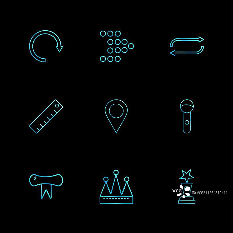 导航箭头图标合集图片素材