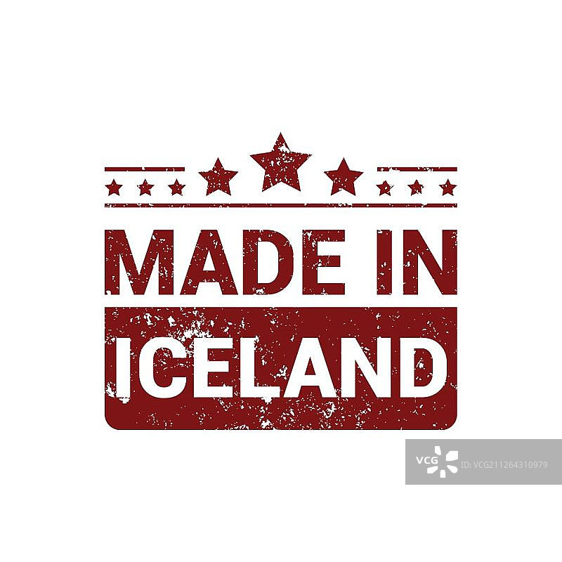 冰岛邮票设计矢量图图片素材