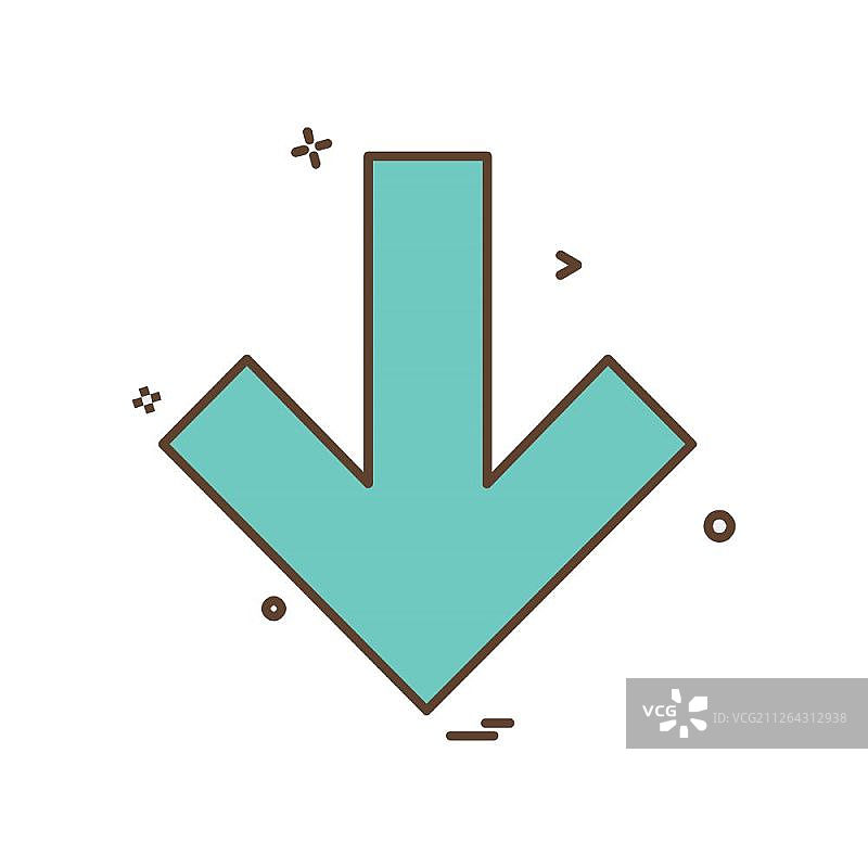 向下箭头图标设计矢量图片素材