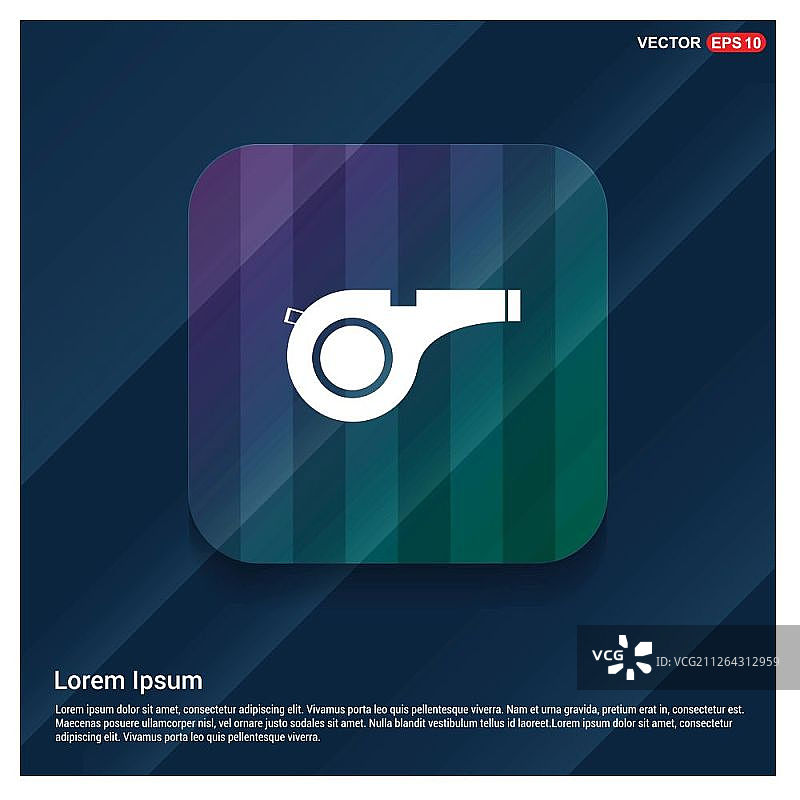 裁判哨子图标 - 免费矢量图标图片素材