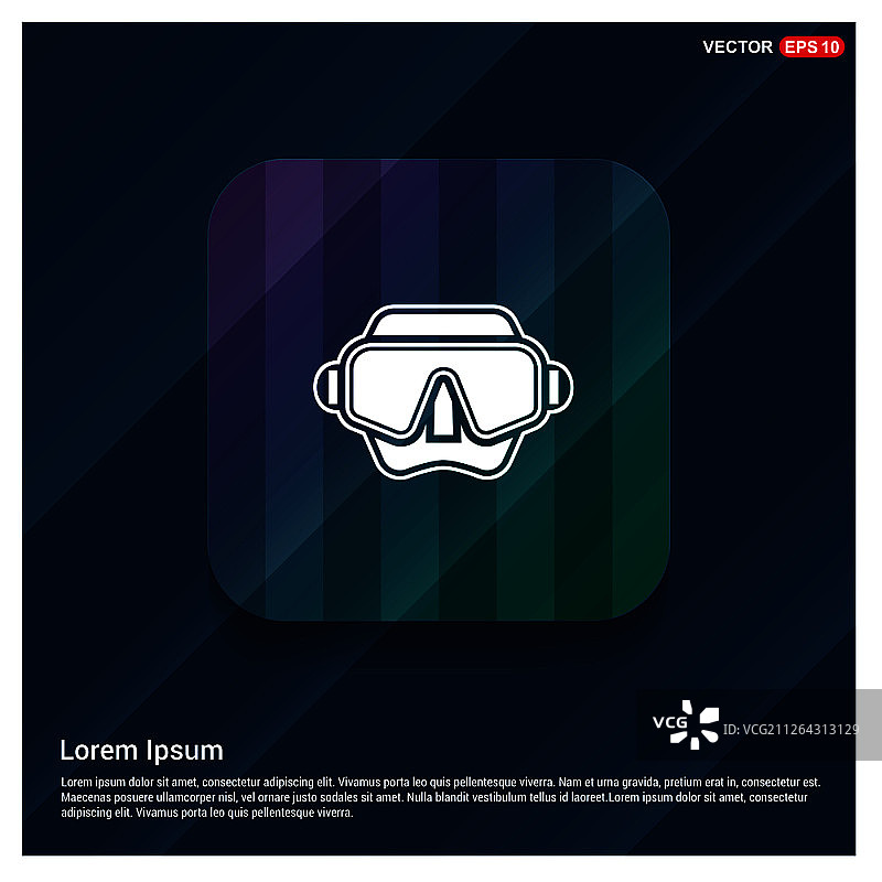 游泳面罩图标 - 免费矢量图标图片素材