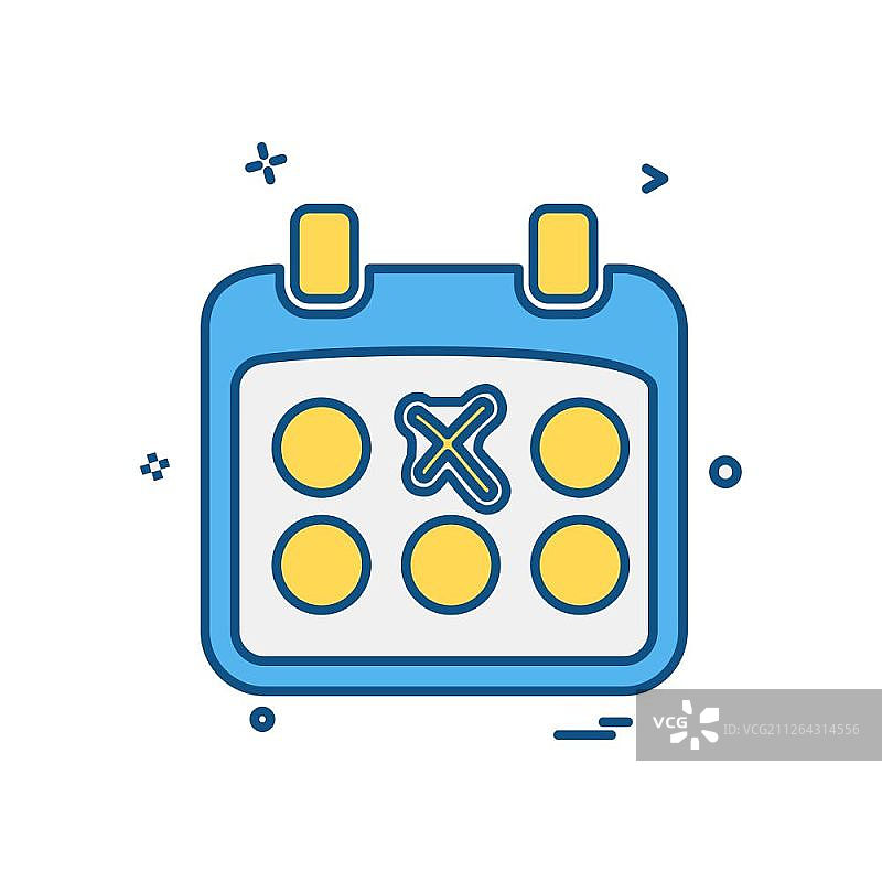 日历图标设计矢量图片素材