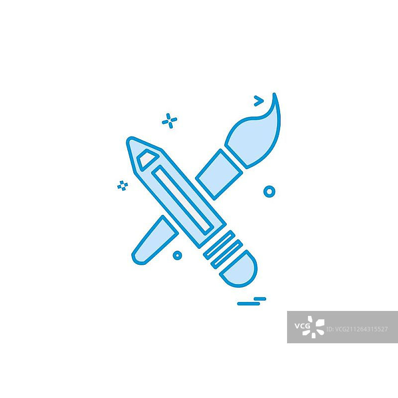 铅笔图标设计矢量图片素材