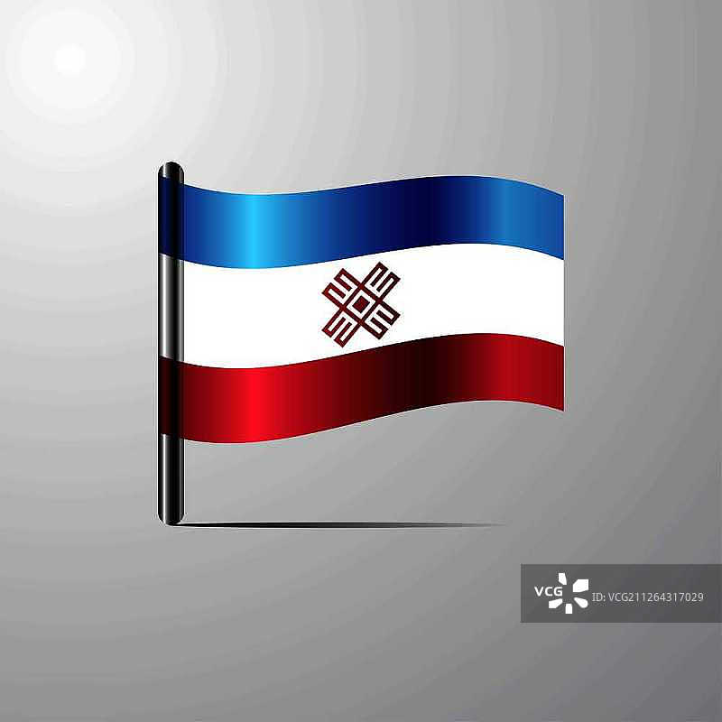 马里埃尔闪亮旗帜设计矢量图片素材