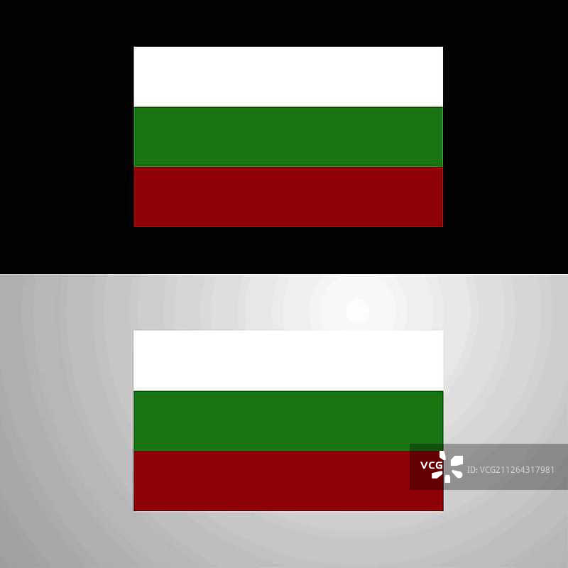 保加利亚旗帜banner设计图片素材