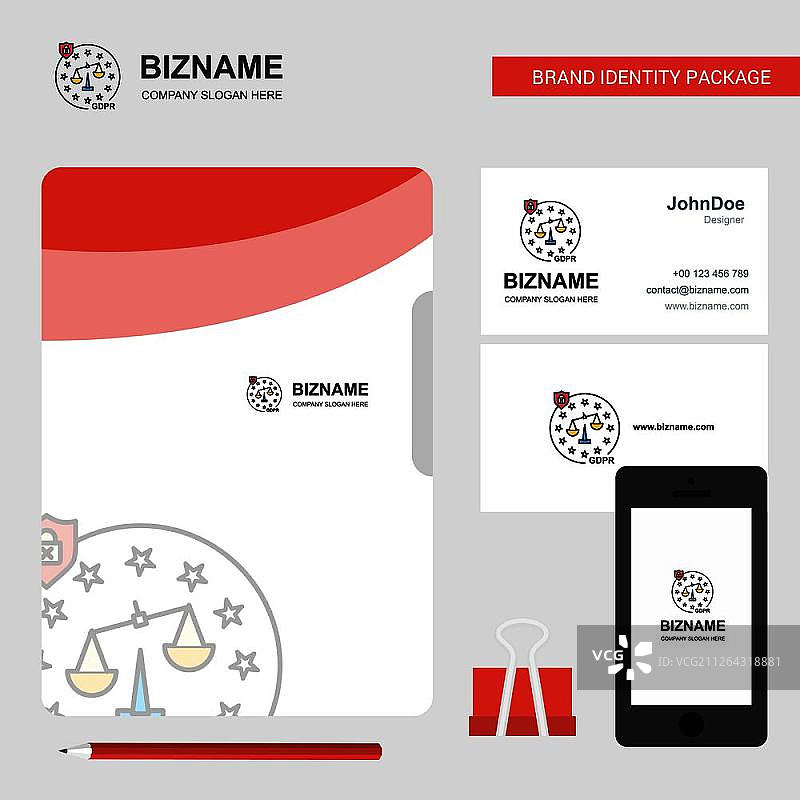 司法商业Logo、文件封面名片和移动应用设计矢量图图片素材