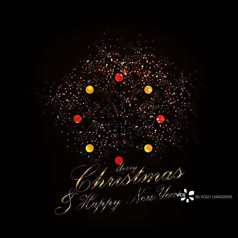 圣诞新年快乐抽象闪光背景图片素材