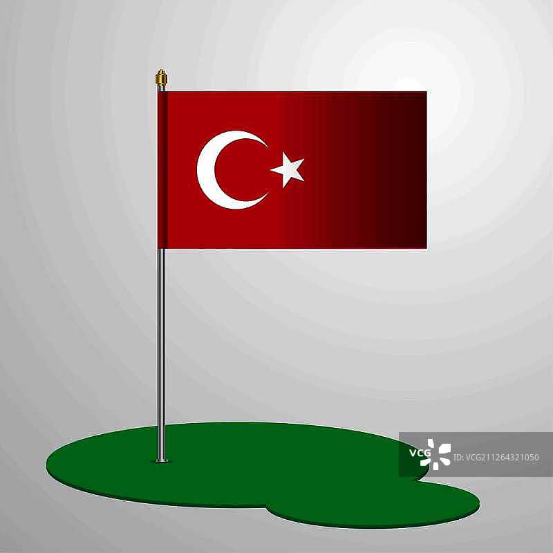 土耳其旗杆图片素材