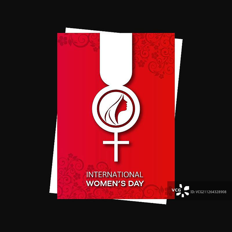 带有国际妇女节背景的3月8日logo矢量设计图片素材