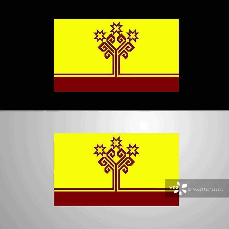 楚瓦什共和国旗帜banner设计图片素材