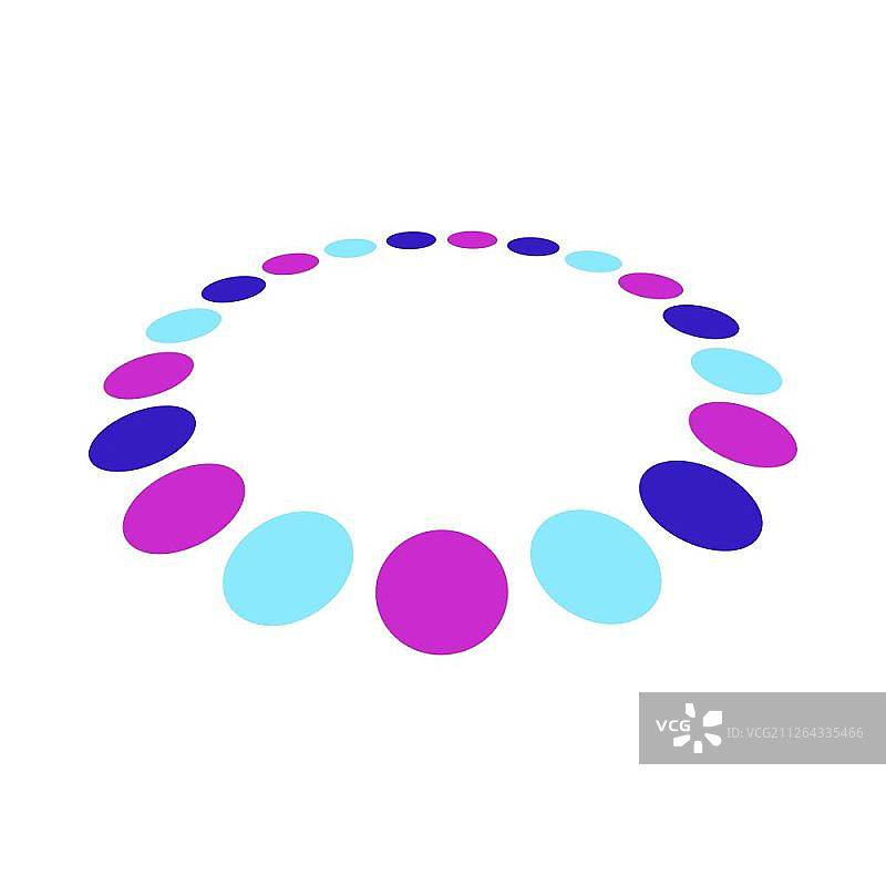 珠子图标，扁平颜色设计，矢量图图片素材