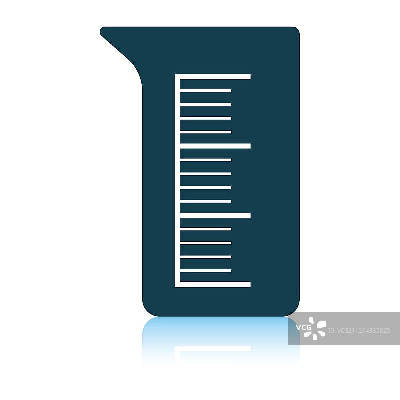 化学烧杯阴影矢量图图片素材