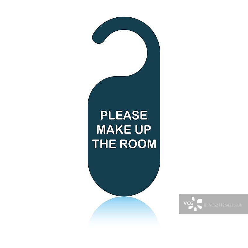 化妆间标签图标，阴影反射设计，矢量图图片素材