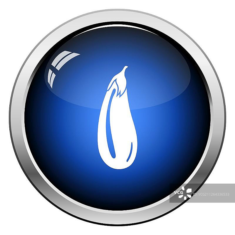 茄子图标光面按钮设计矢量图图片素材