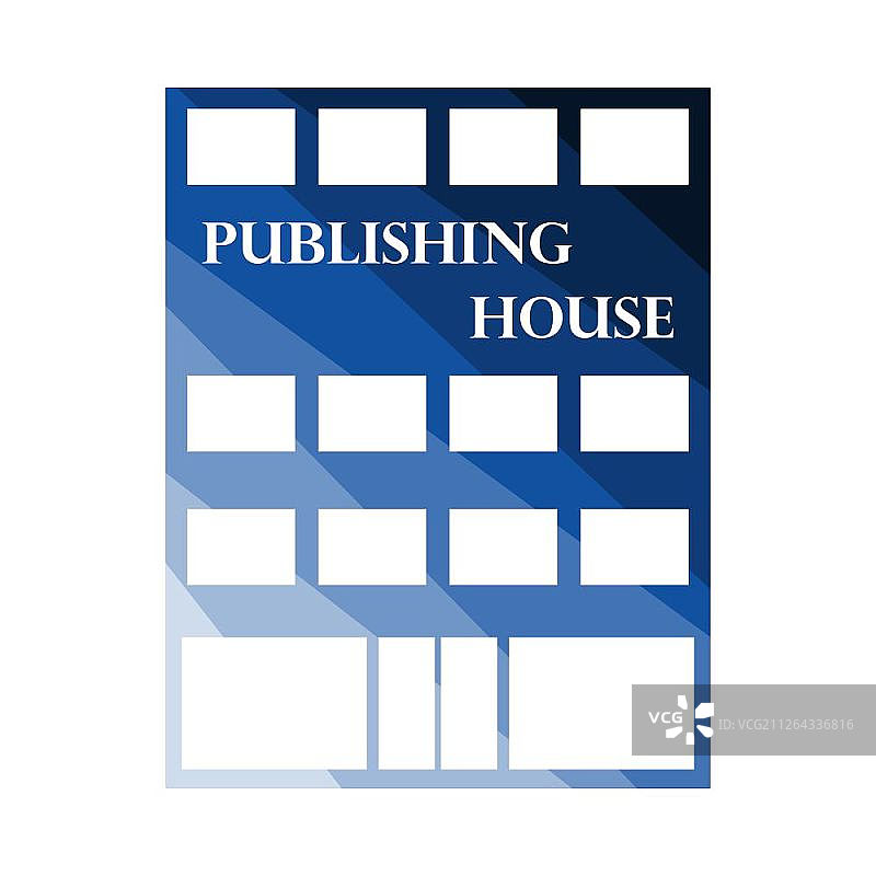 出版社图标：扁平彩色阶梯设计矢量图图片素材