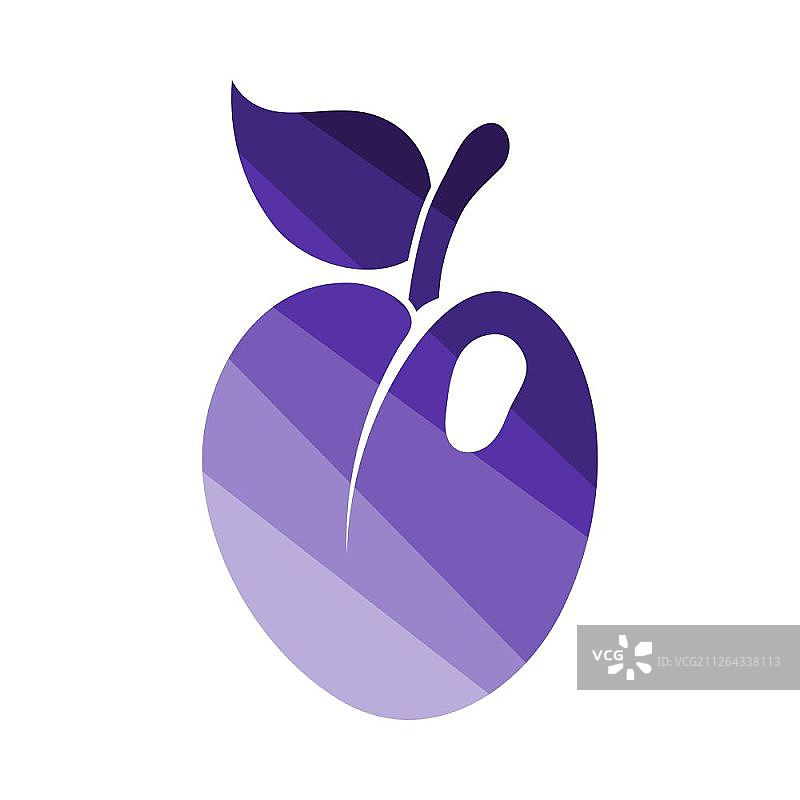 梅花图标，扁平彩色阶梯设计，矢量插画图片素材