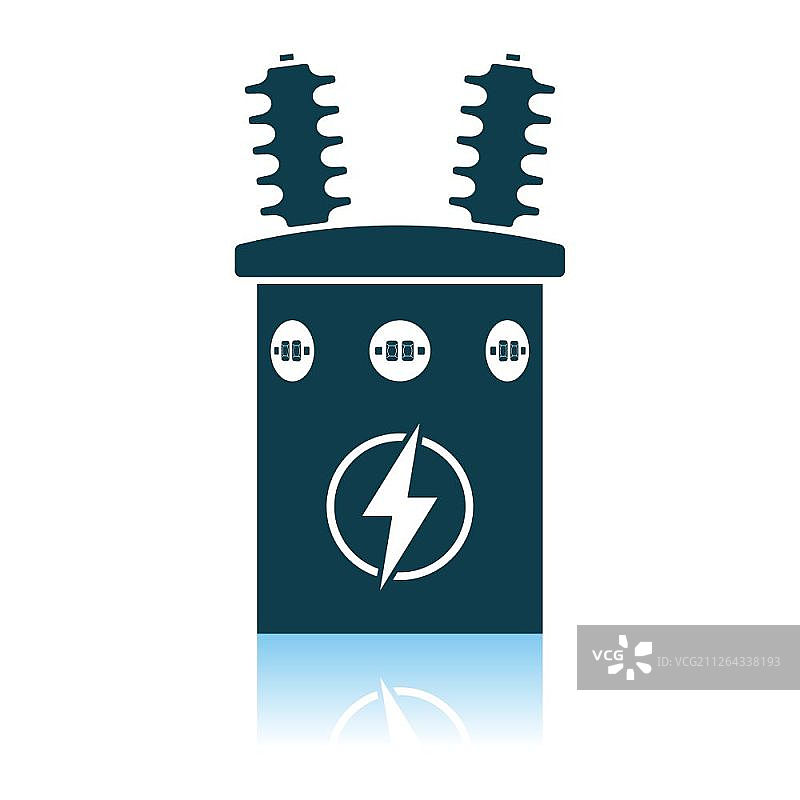 电力变压器图标矢量图图片素材