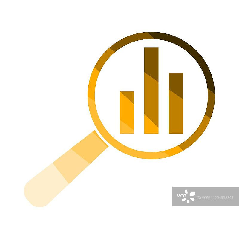 分析图标。扁平彩色阶梯设计。矢量图图片素材