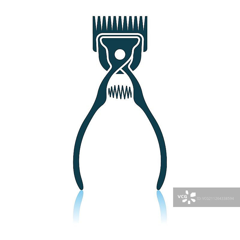 宠物剪毛机图标阴影反射设计矢量图图片素材