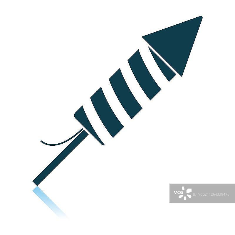 派对鞭炮图标，阴影反射设计，矢量素材图片素材