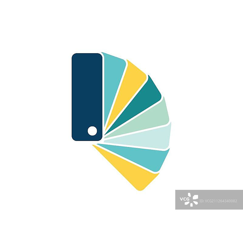 颜色样本图标，扁平颜色设计，矢量图图片素材