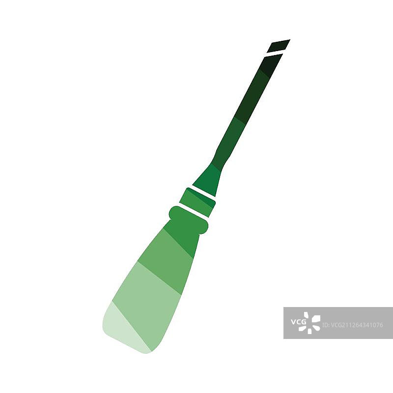 扁平风格凿子图标矢量插画图片素材