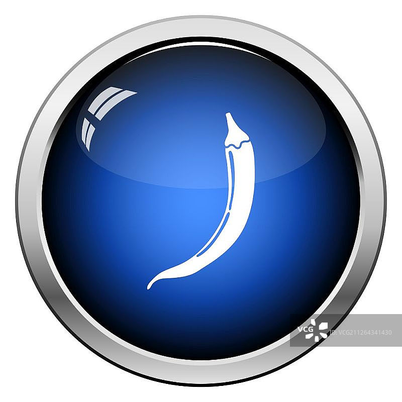 辣椒图标（光面按钮设计，矢量图）图片素材