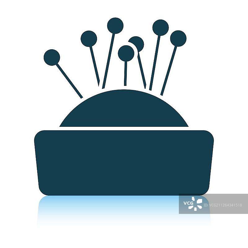 针垫图标，阴影反射设计，矢量素材图片素材