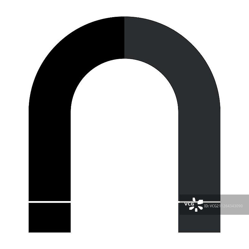 黑色磁铁图标图片素材